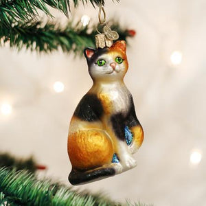 Old World Christmas- Calico Cat Ornament