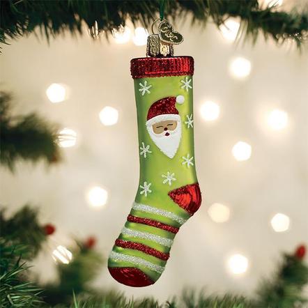 Old World Christmas-Christmas Sock Ornament