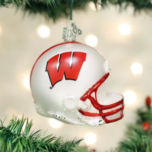 Old World Christmas- Wisconsin Helmet Ornament