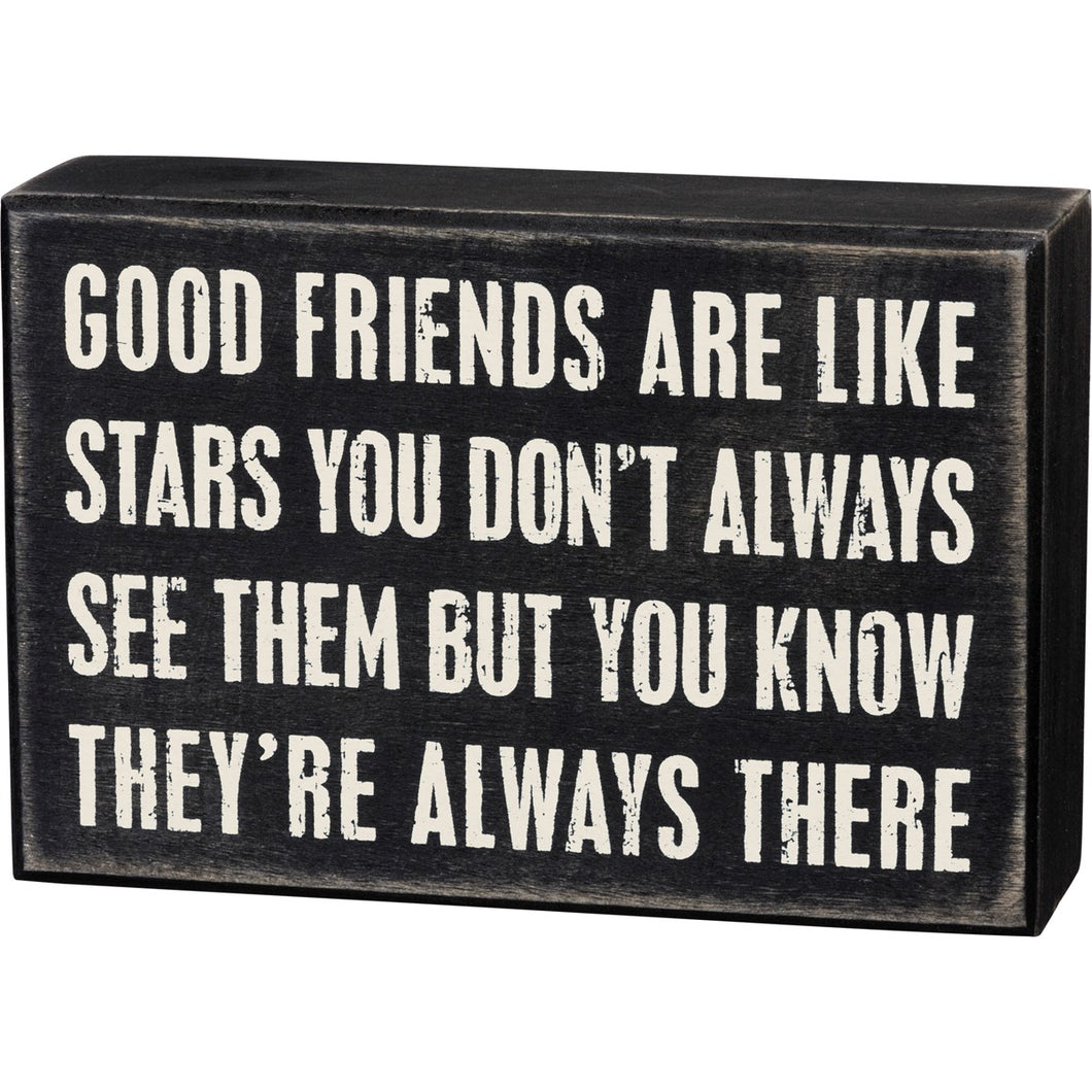 Box Sign - Good Friends