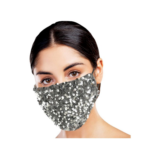 Snoozies Silver Dazzle Face Mask