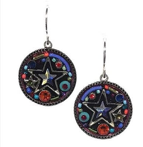 Round Star Earring