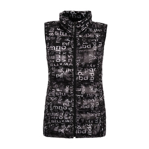 Play with Letters Long Puffer Vest