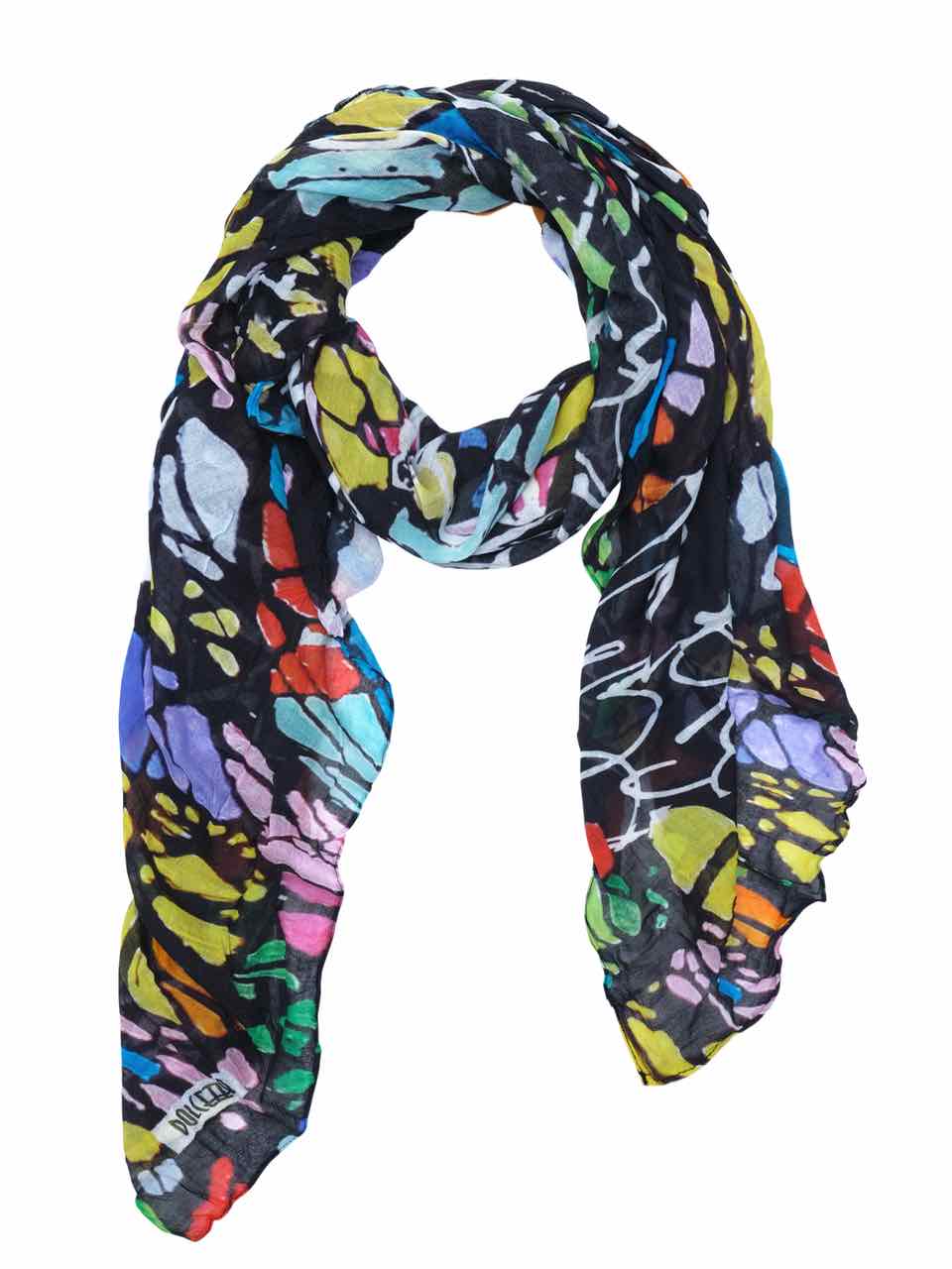 Black Colorful Scarf
