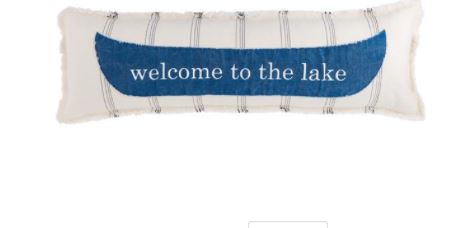 Welcome To the Lake Pillow