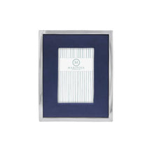 Load image into Gallery viewer, Blue Leather with Metal Border 5x7 Frame