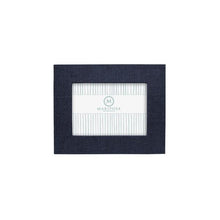 Load image into Gallery viewer, Indigo Blue Faux Grasscloth Frame