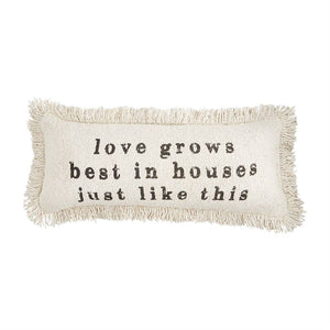 House Fringe Pillows