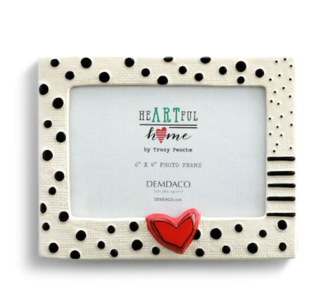 Heart and Dots Frame
