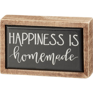 Box Sign Mini - Happiness Is Homemade