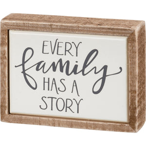 Box Sign Mini - Every Family Has A Story