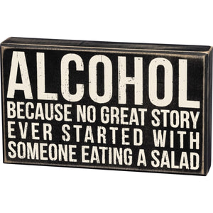 Box Sign - Alcohol