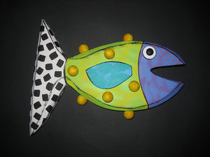 Periwinkle/Lime Fish