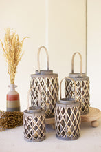 Load image into Gallery viewer, Grey Willow Cylinder Lantern