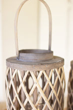 Load image into Gallery viewer, Grey Willow Cylinder Lantern