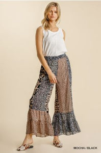 Wide Leg Animal Pant