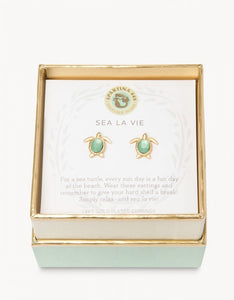 Sea La vie Turtle Stud Earring