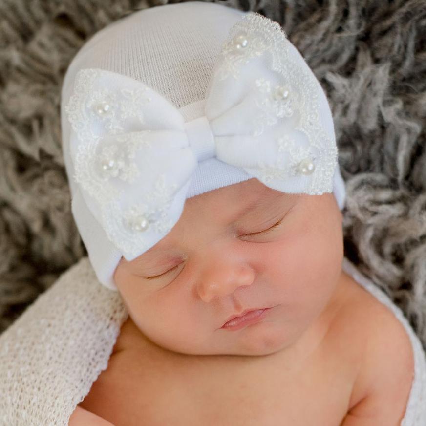 Pearl & Lace Bow Hat