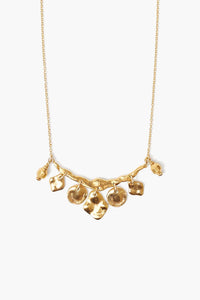 Gold Mix Crescent Necklace
