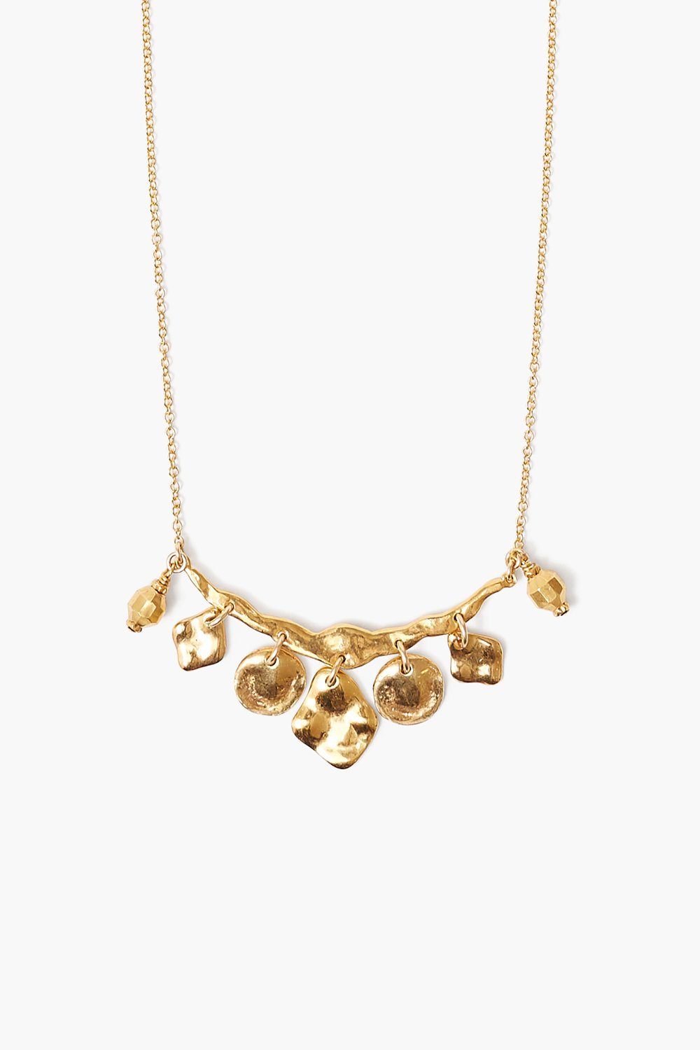 Gold Mix Crescent Necklace