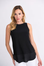 Load image into Gallery viewer, Mesh Overlay Sleeveless Side Slit Blouse