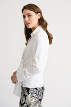 Load image into Gallery viewer, Unconventional Tie Waist White Button Blouse