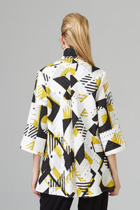 Geometric Patterned Modern Art Jacket