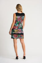 Load image into Gallery viewer, Black Pleated Floral Multicolor Sheath Dress