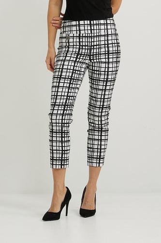 Checked Cropped Pants