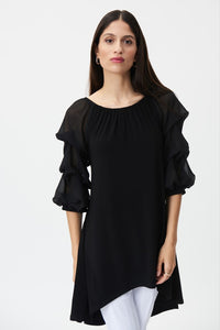 High-Low On-Off Shoulder Tunic