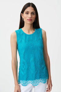 Guipure Lace Sleeveless Top