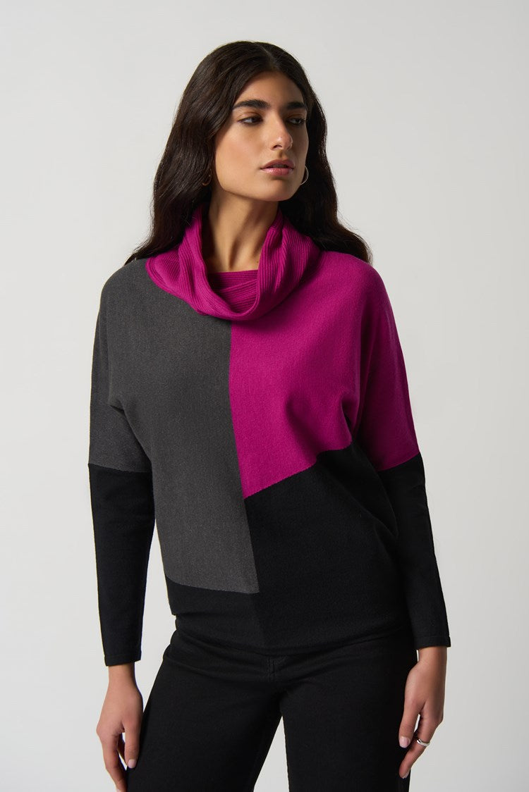 Desigual shops colorblock cowl neck sweater