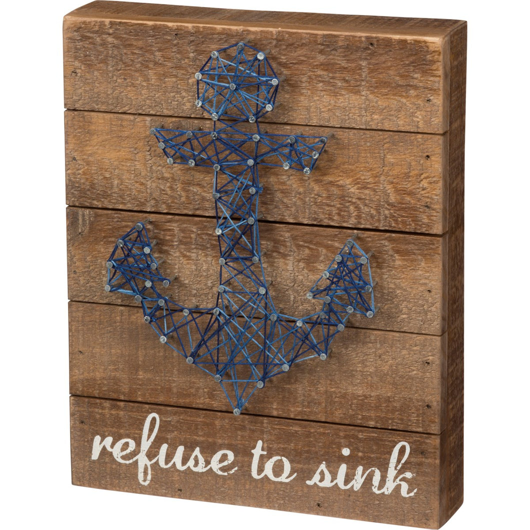 Refuse To Sink String Art
