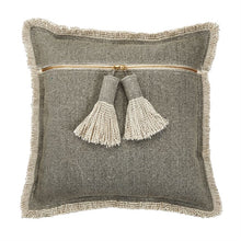 Load image into Gallery viewer, Dhurrie Tassel Pillow