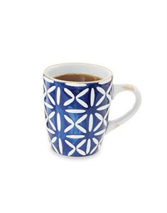 Cross Blue Stoneware Mug
