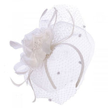 Load image into Gallery viewer, Silk Rose Fascinator Hat