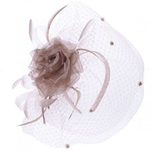 Load image into Gallery viewer, Silk Rose Fascinator Hat