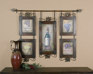 Hanging Wine Oil Reproduction