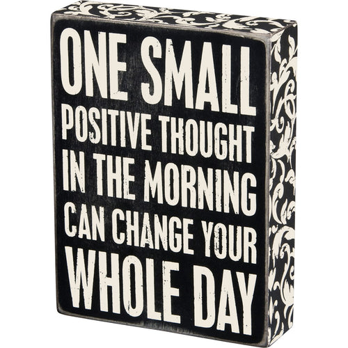 Positive Thought Box Sign