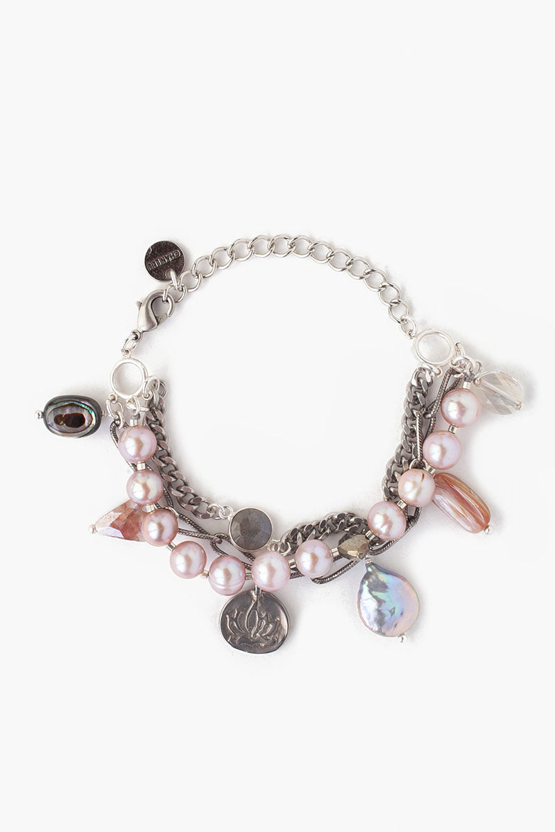 Pink Pearl Adjustable Bracelet