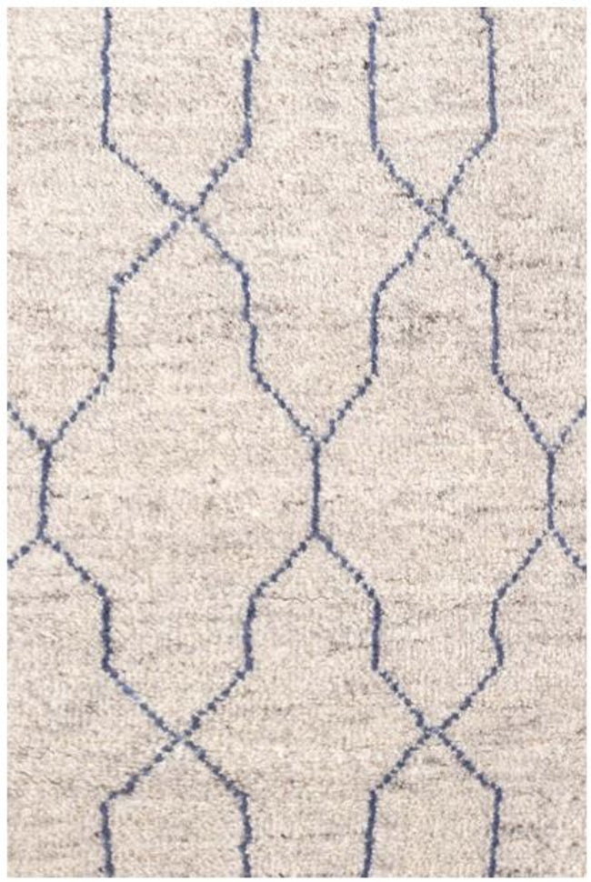 Massena Blue Hand Knotted Wool Rug (Various Sizes)
