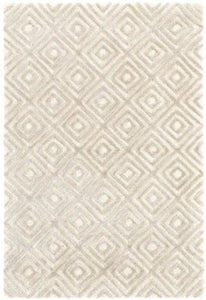 Cut Diamond Tufted Wool/Viscose Rug (Various Colors & Sizes)