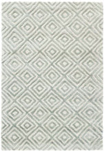 Load image into Gallery viewer, Cut Diamond Tufted Wool/Viscose Rug (Various Colors &amp; Sizes)