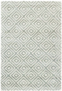 Cut Diamond Tufted Wool/Viscose Rug (Various Colors & Sizes)