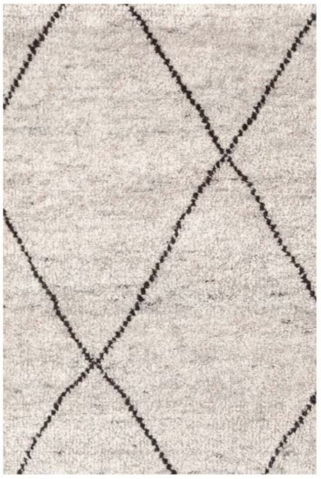 Numa Charcoal Hand Knotted Wool Rug (Various Sizes)