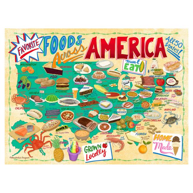 Favorite Foods Across America Puzzle