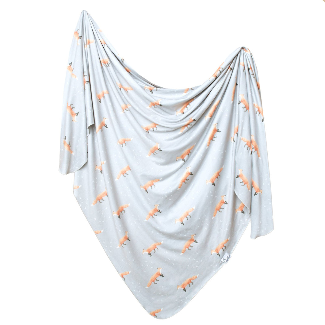 Knit Swaddle Blanket - Swift