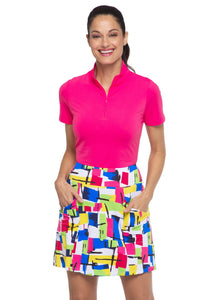 Mondrian Print Skort