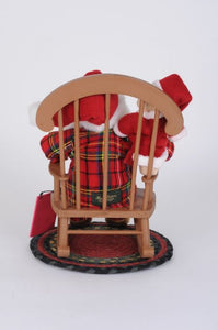 Milk & Cookies Rocking Chair Santa