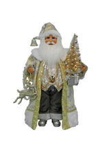 Load image into Gallery viewer, Lighted Silver/Gold Santa
